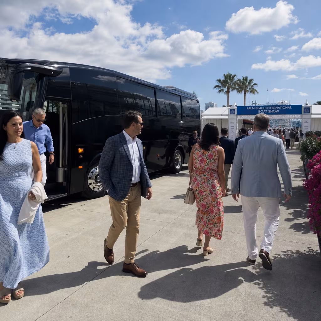 Rent a Bus to the Fort Lauderdale International Boat Show