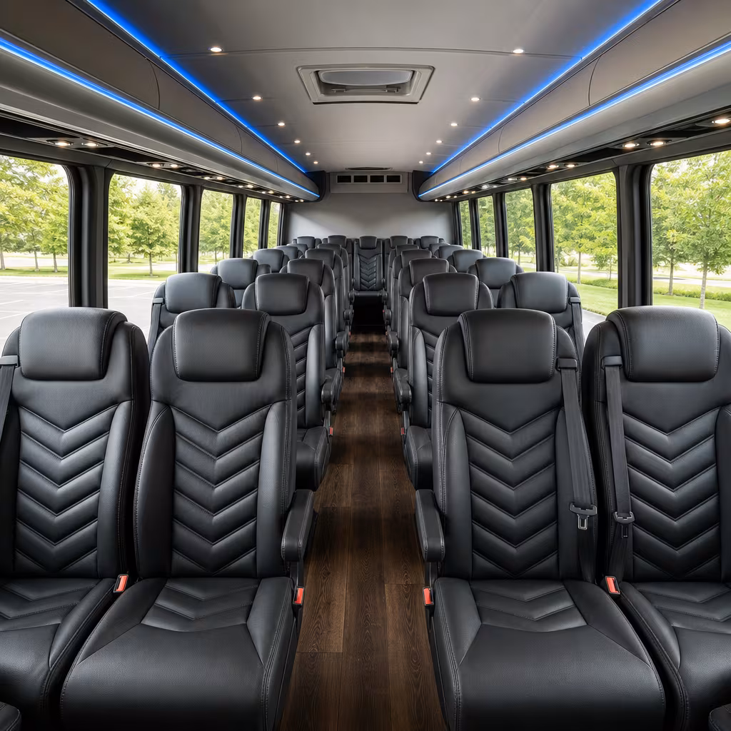 15-35 Passenger Minibus Interior