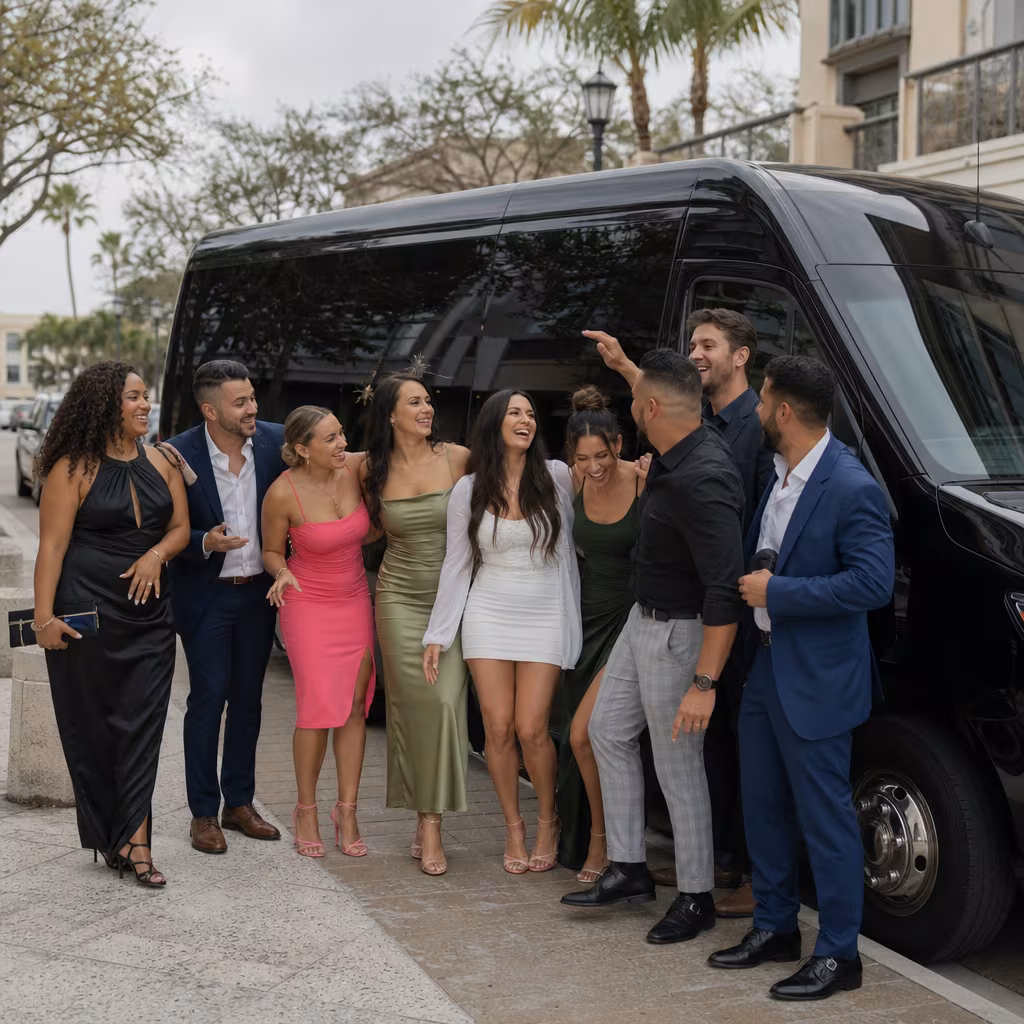 Boynton Beach Bachelor & Bachelorette Transportation fleet vehicle