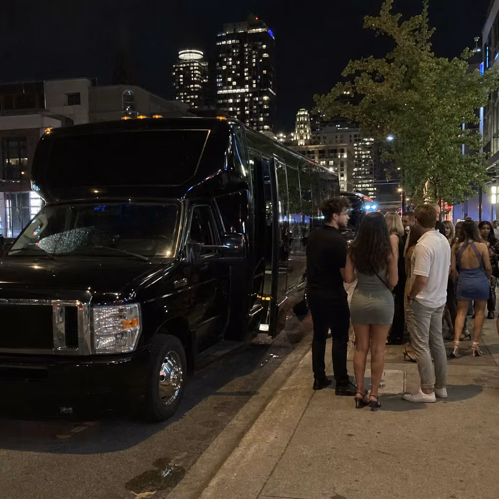 Boynton Beach Bachelor & Bachelorette Transportation party bus interior