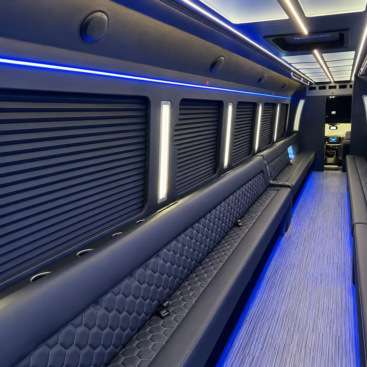 Boynton Beach Bachelor & Bachelorette Transportation party bus interior