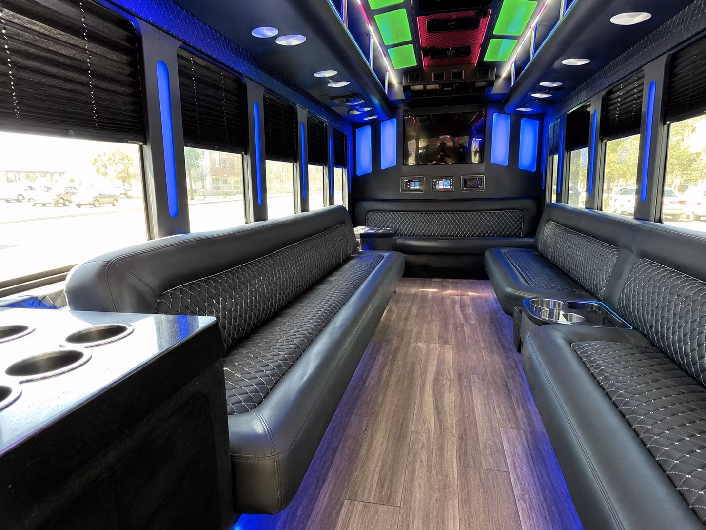 Boynton Beach Concert & Music Festival Transportation party bus interior