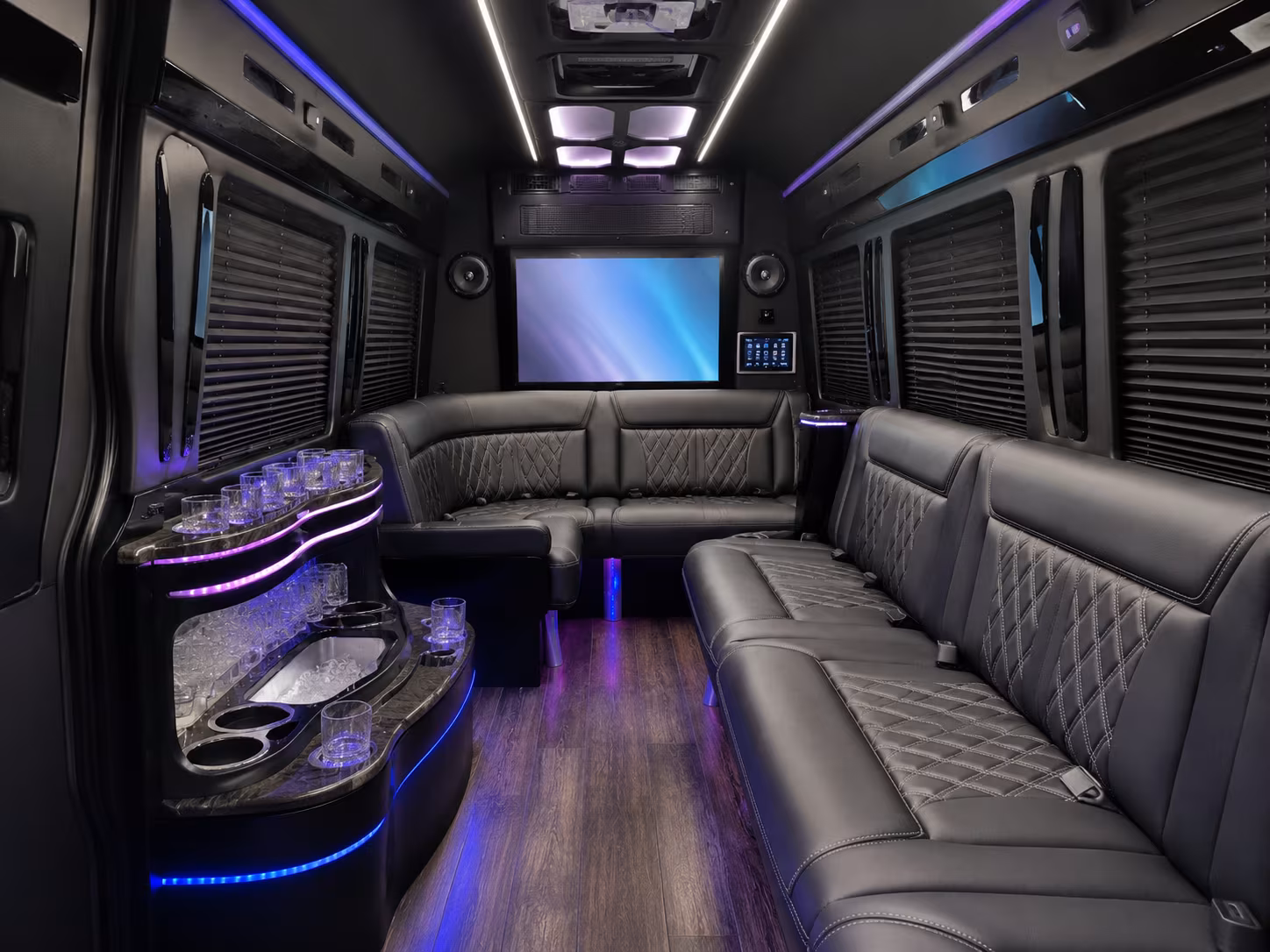 Boynton Beach Corporate Transportation party bus exterior
