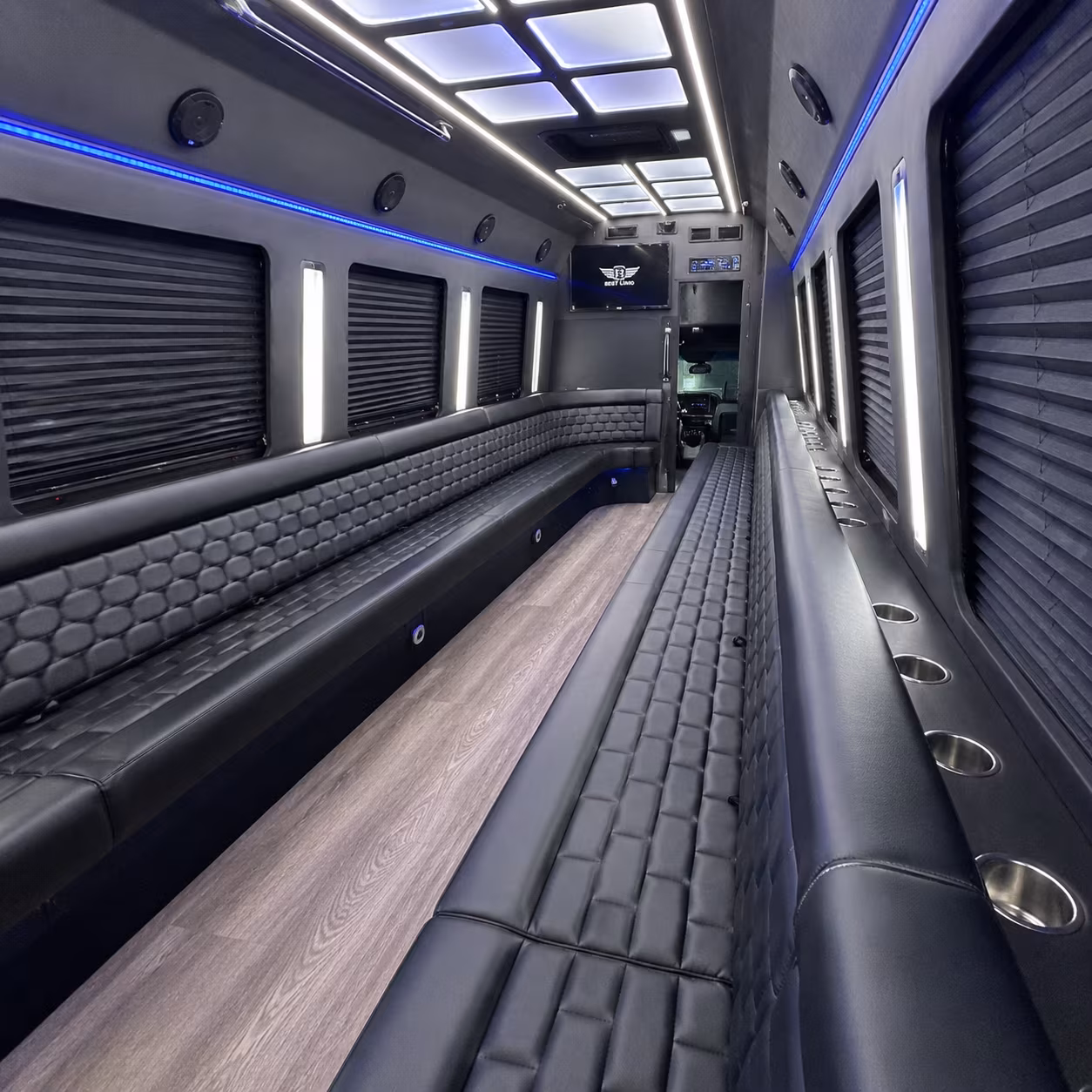 Boynton Beach Prom & Homecoming Transportation onboard seating