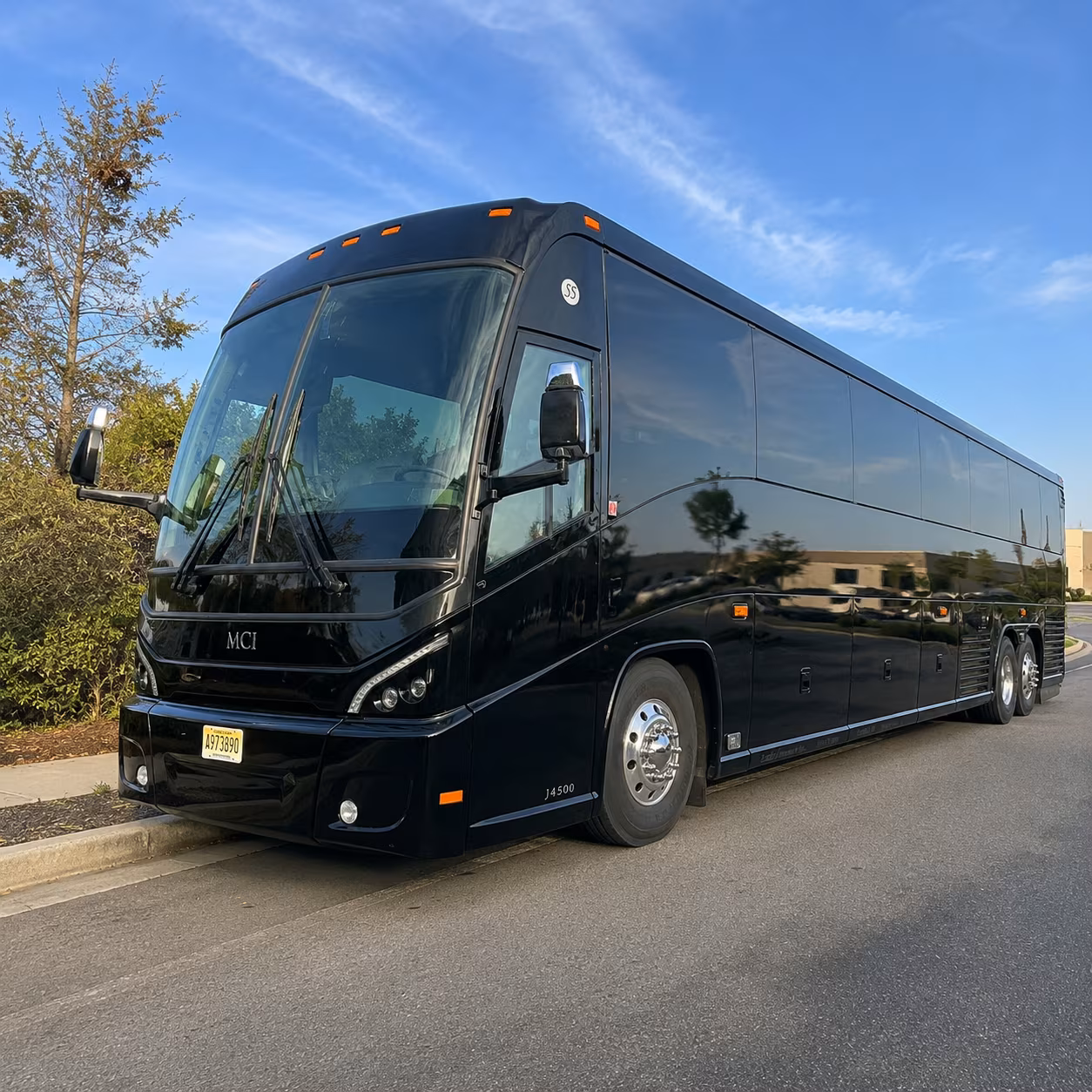 Boynton Beach School Event Transportation party bus exterior