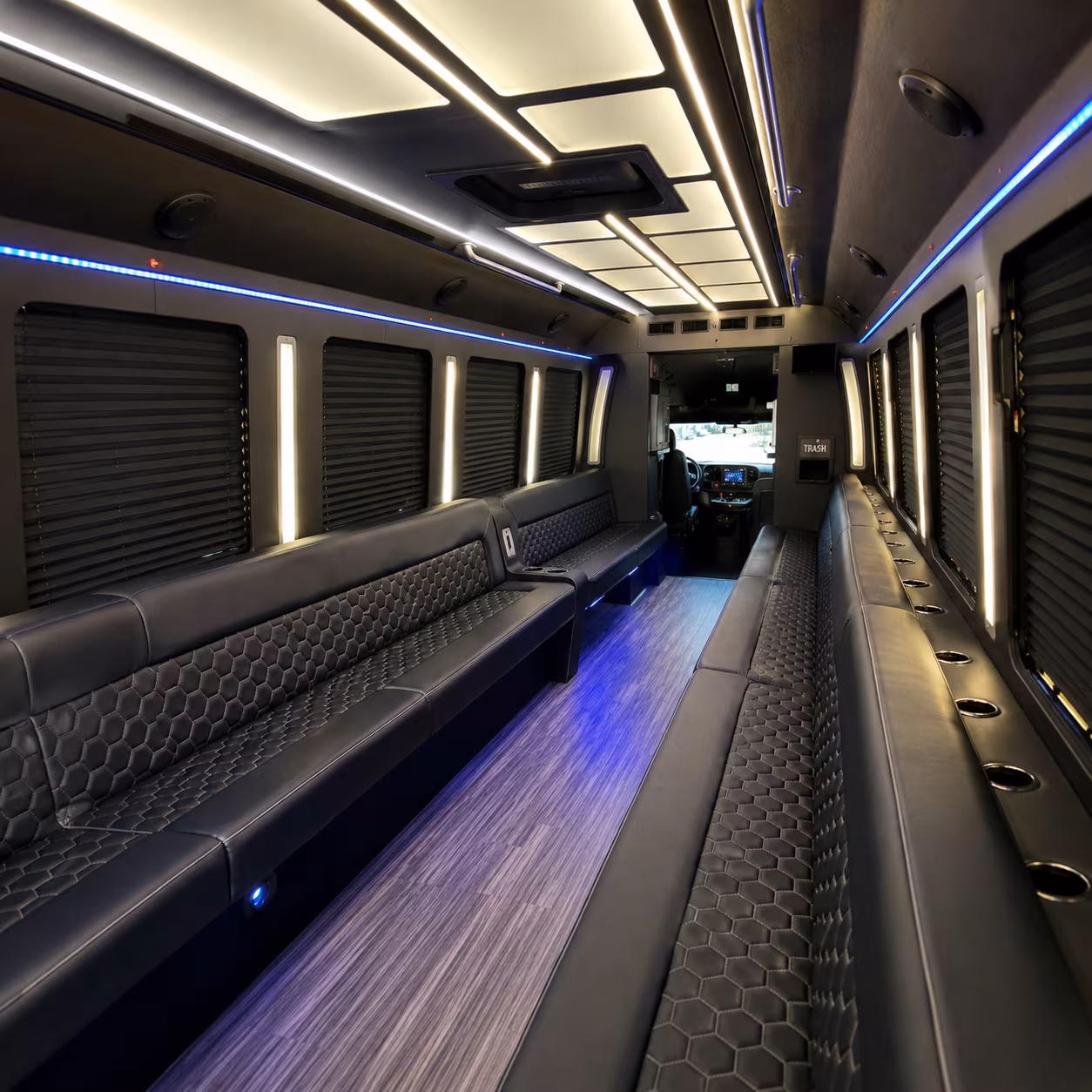 Boynton Beach Sporting Event Transportation party bus exterior