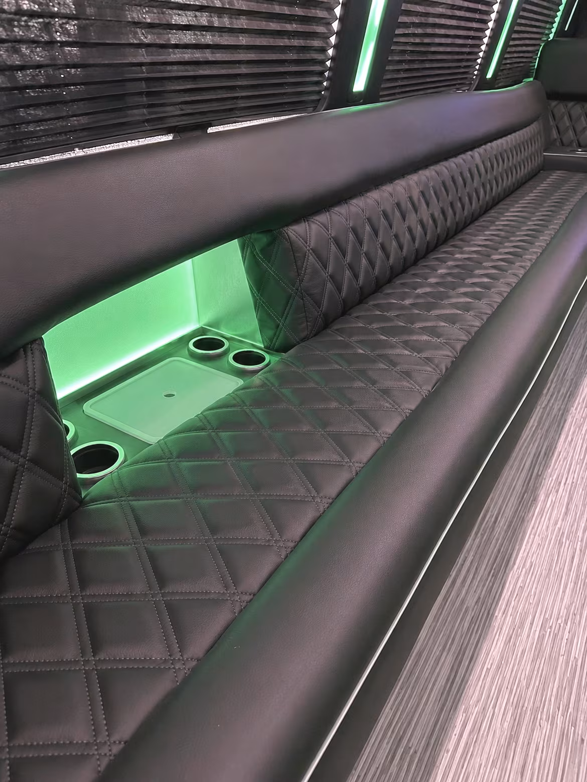 Boynton Beach Sporting Event Transportation party bus interior