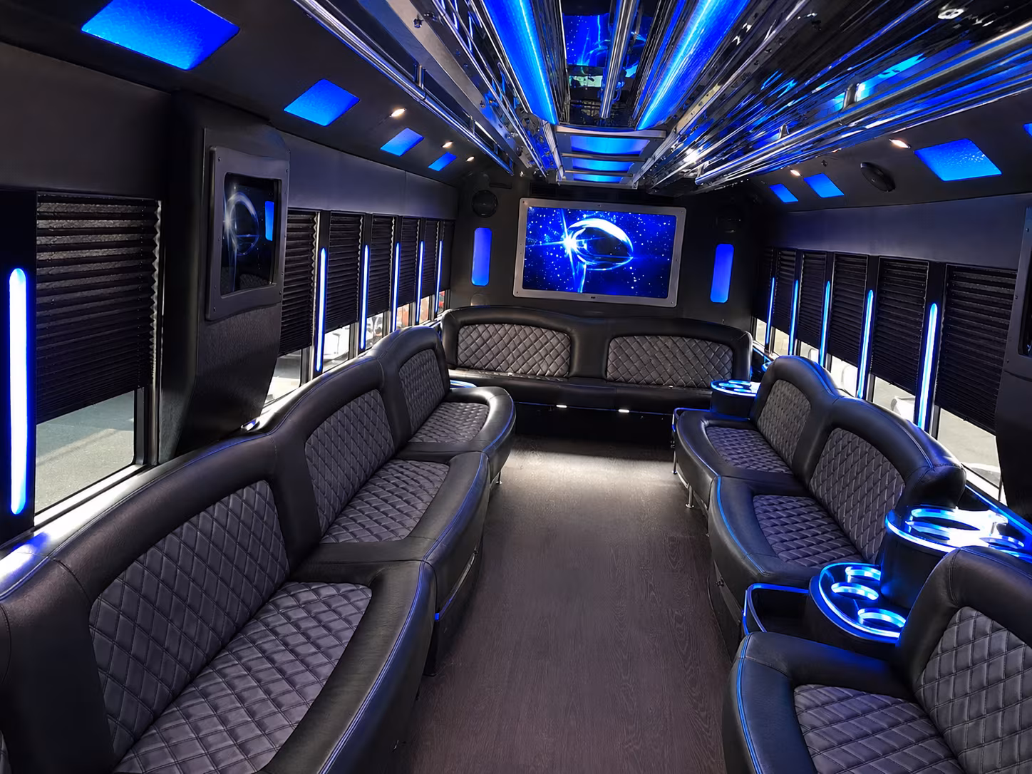 Boynton Beach Wedding Transportation party bus exterior
