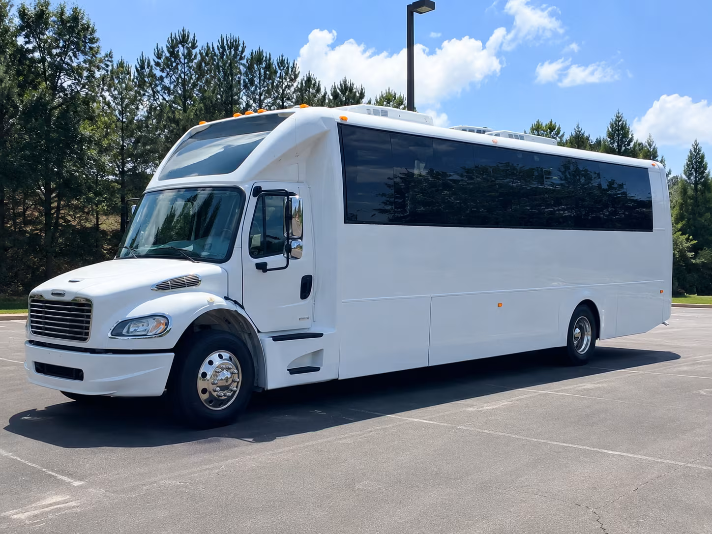 Boynton Beach Wedding Transportation party bus exterior