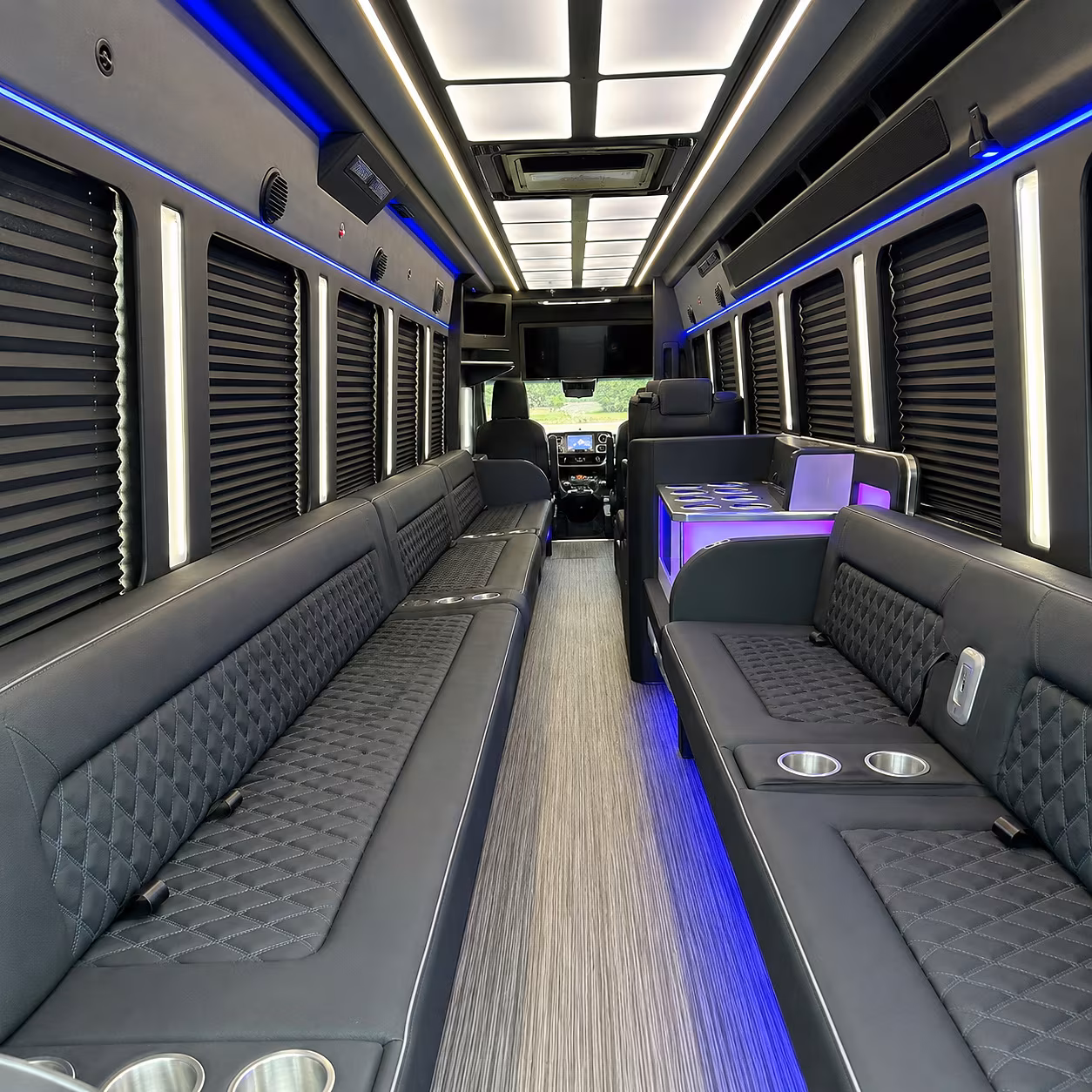 Boynton Beach Winery Tour & Pub Crawl Transportation party bus interior