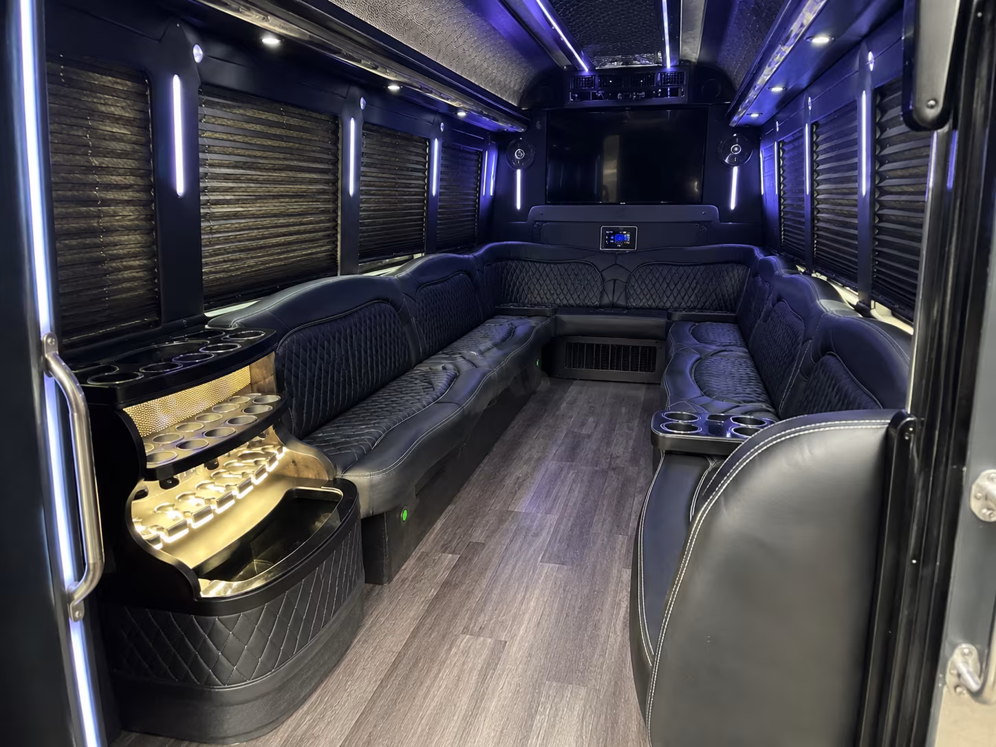 Boynton Beach Winery Tour & Pub Crawl Transportation party bus interior