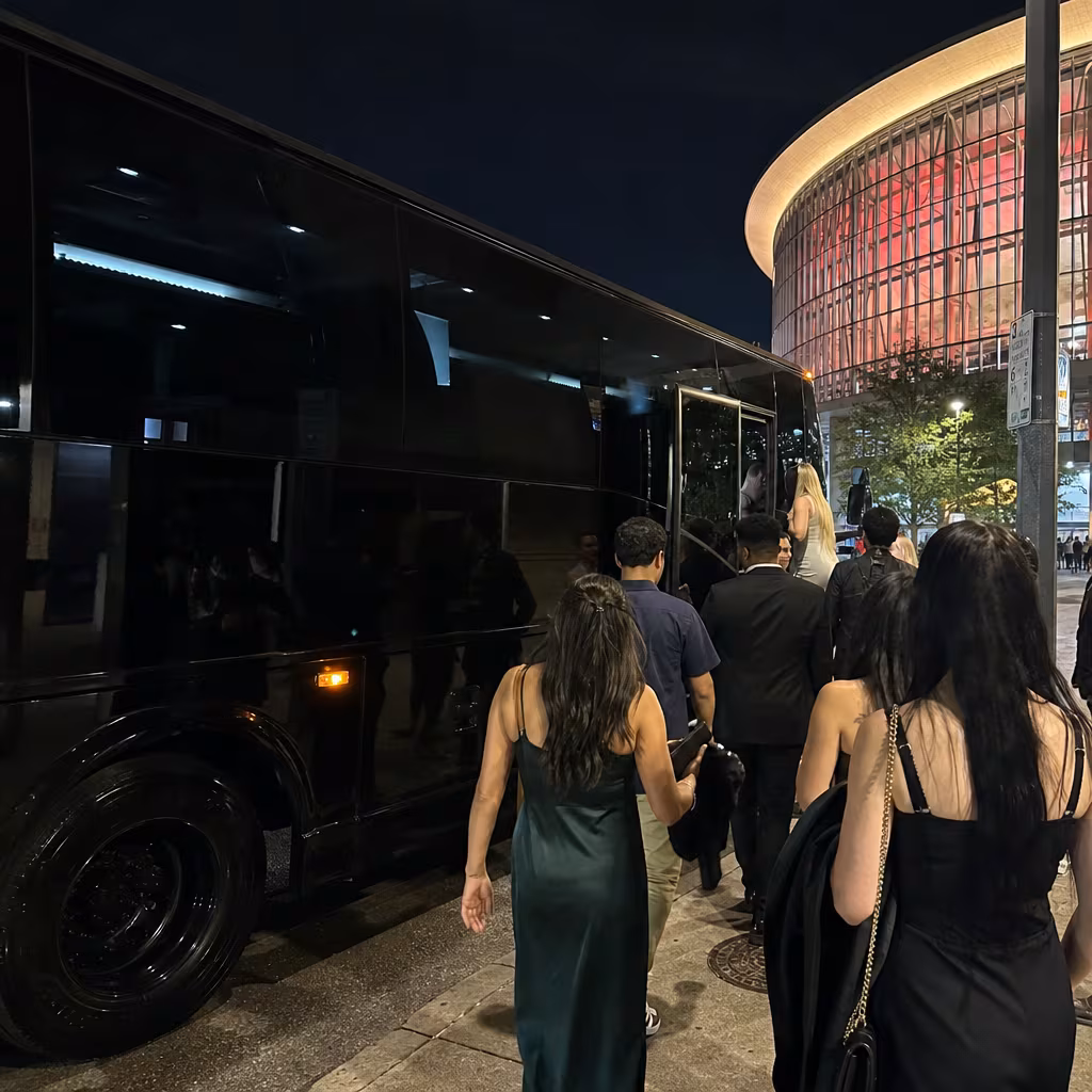 Boynton Beach Concert Transportation party bus interior