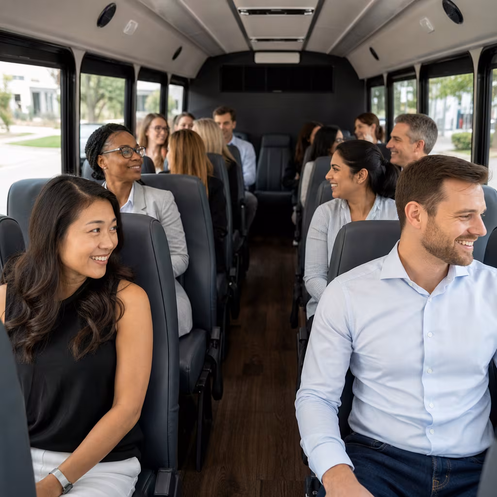 Black Mercedes Sprinter van staged for an Boynton Beach Corporate Transportation group