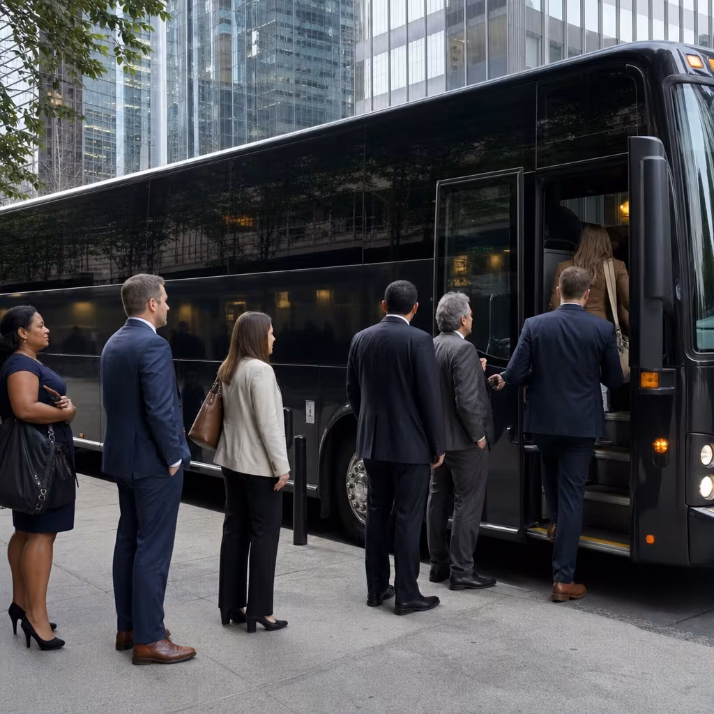 Boynton Beach Corporate Transportation party bus interior