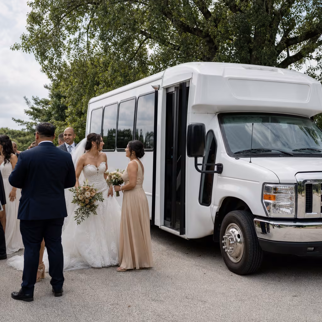Boynton Beach Wedding Transportation fleet vehicle