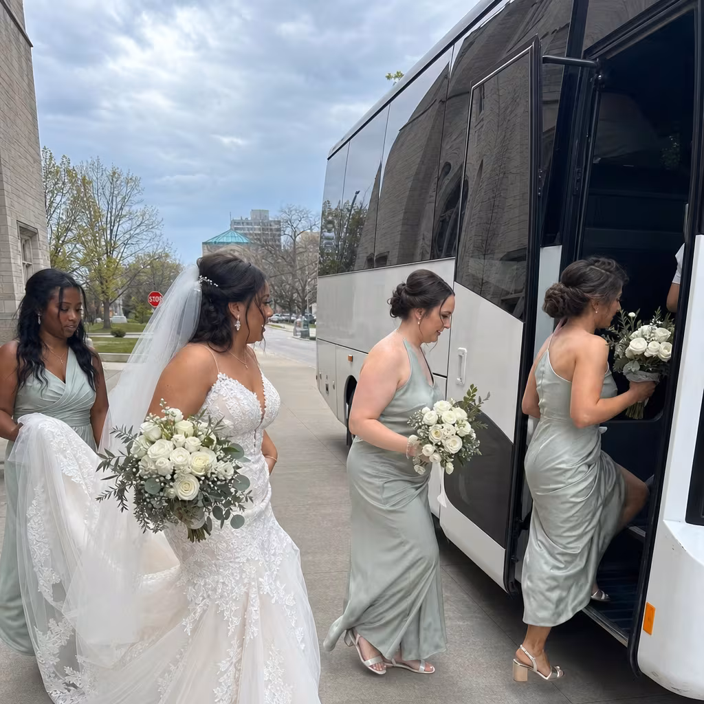 Boynton Beach Wedding Transportation onboard seating