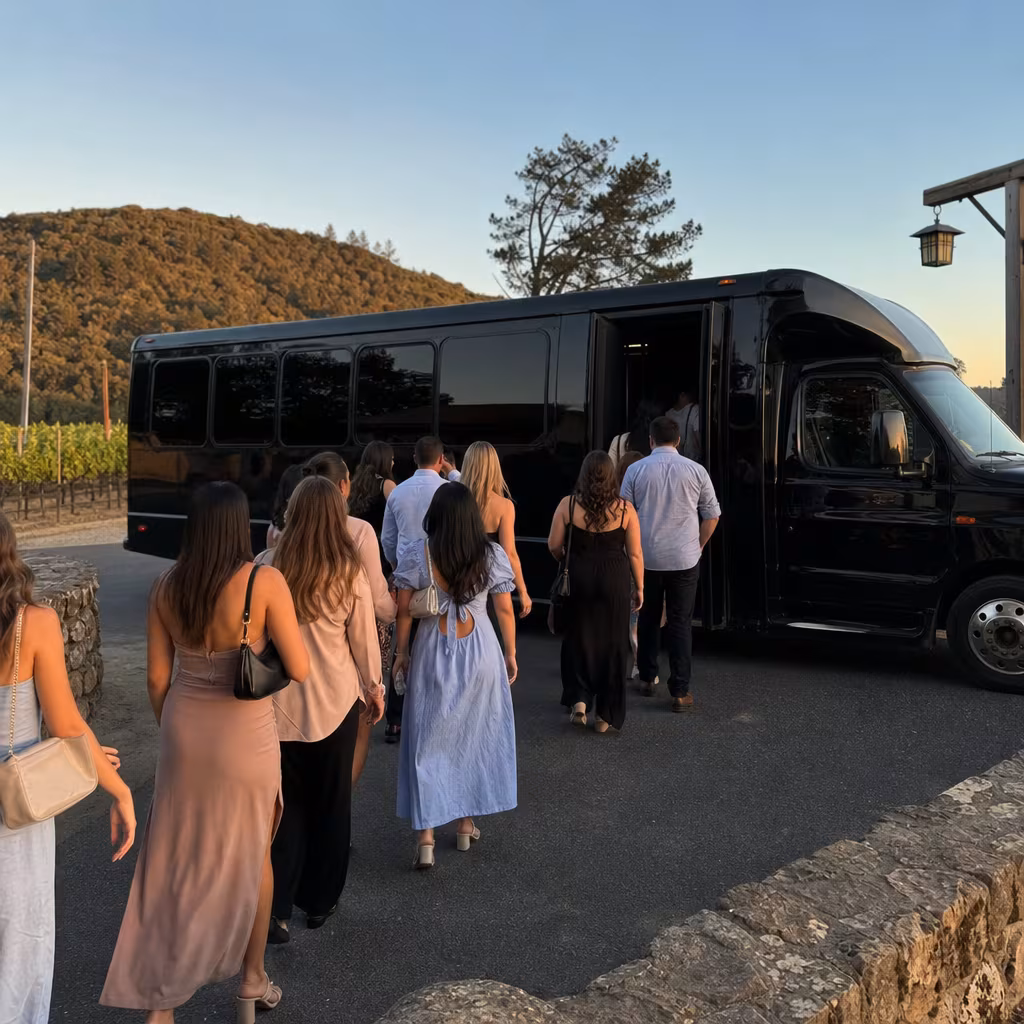 Boynton Beach Winery & Brewery Tour Transportation party bus interior